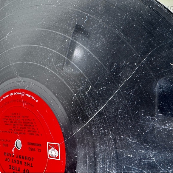 Vintage Johnny Cash Ring of Fire The Best of Johnny Cash Greatest Hits Vinyl - Picture 8 of 9